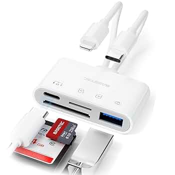 Amazon.co.jp: SDカードリーダー カメラリーダー 充電しながら